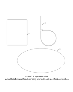 Kohler Kt745-3001 Labels Diagram and Parts List for XT2-GX54KH (14A7A3CA010)(2015) Cub Cadet Lawn Tractor